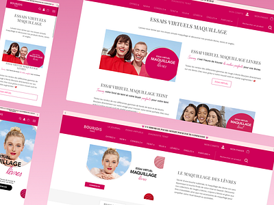 Bourjois.fr - Virtual Try-on e commerce mobile virtual try on web