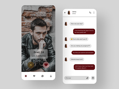Dating app dating dating app design figma mobile ui ui design