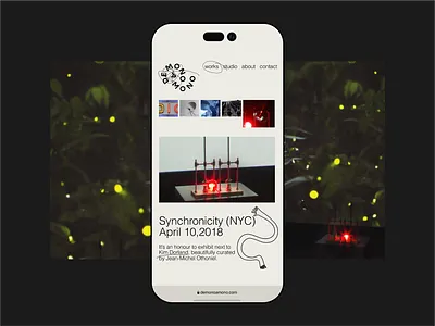 Demonoamono website mobile ui web web design website