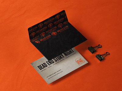 Dead End Publishing (Halloween Design #5) black book brand brand design branding halloween icon illustrator letter logo logo desgin mystery october orange paper photoshop publishing stationary story vector