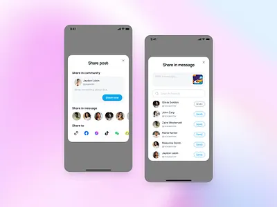 Share post branding design share post ui ux