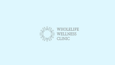 Health Clinic Logo accupuncture blue logo clinic logo health and wellness logo hollistic logo logo design massage center logo minimal logo spa logo