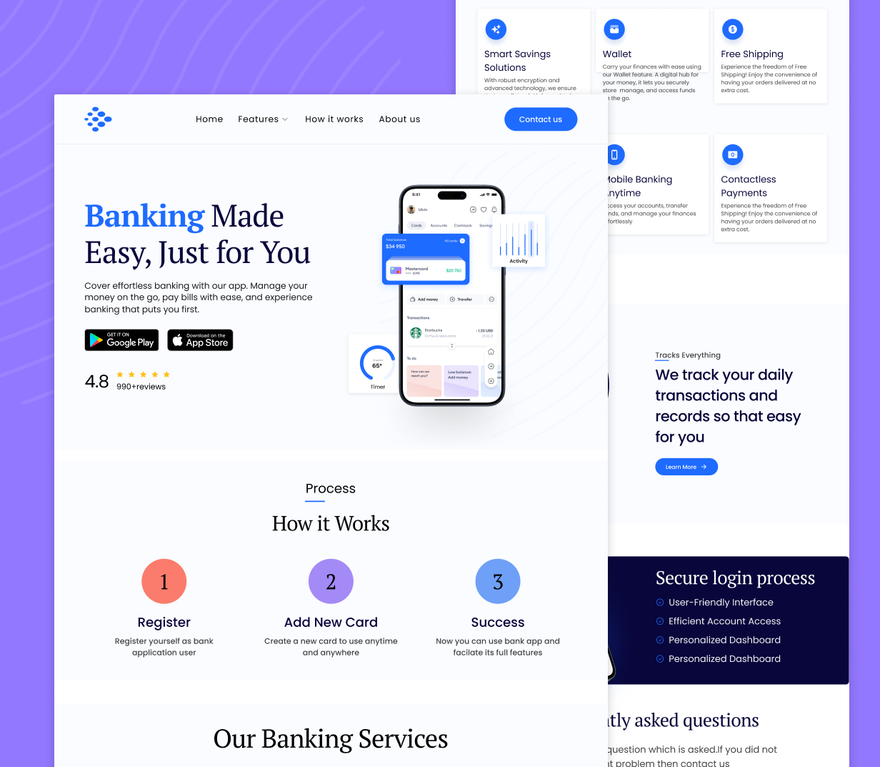 Finance Website Design by Tayyab Sohail on Dribbble