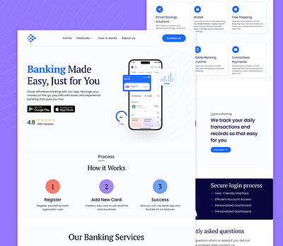 Finance Website Design banking branding fina finance finance app finance business finance website design financial fintech landing page design product landing page design ui ux ui design website design website landing page design