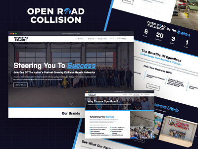 OpenRoad Collision - New Website Design & Build design ui ux web design