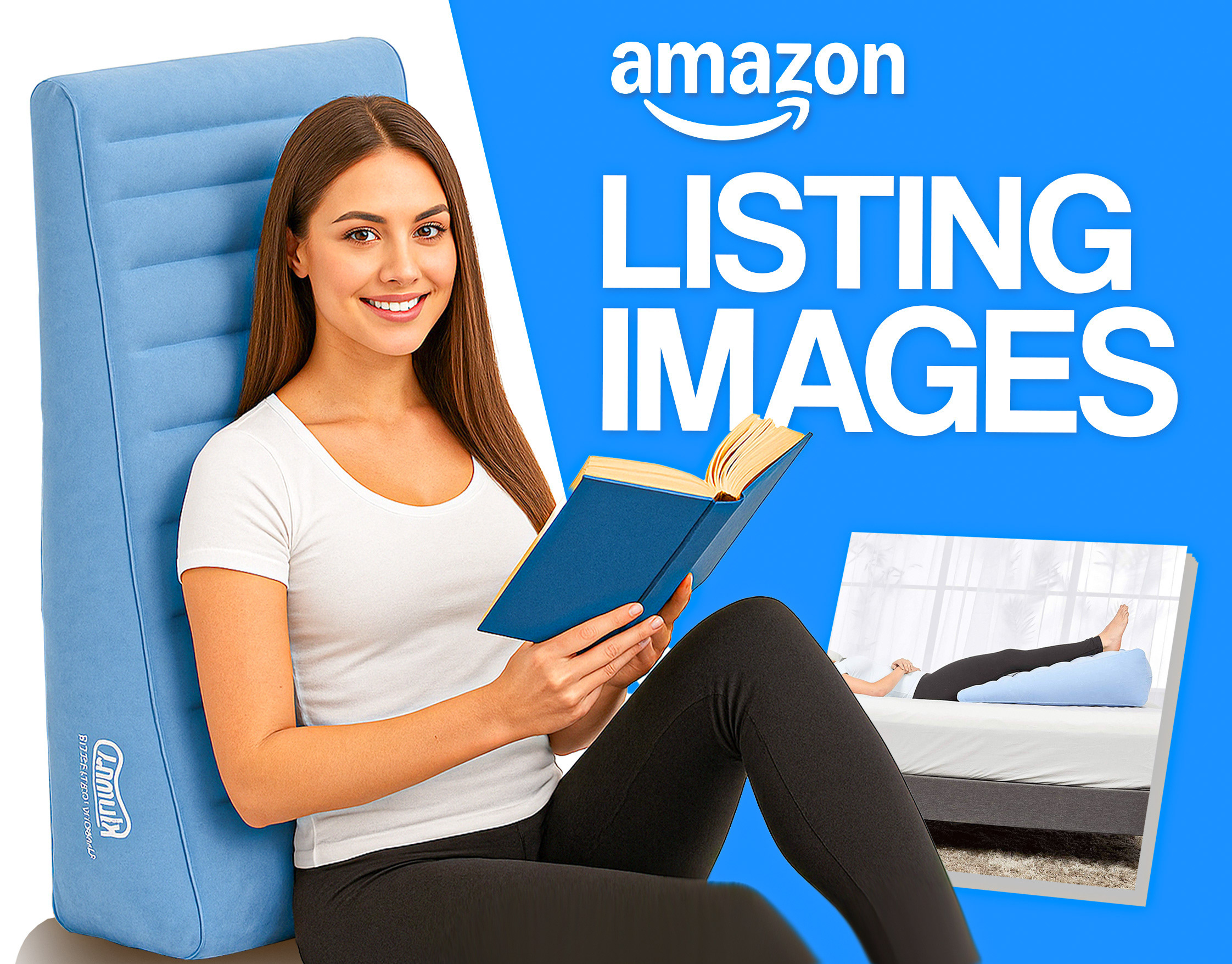 Amazon Listing Images-Inflatable Cushion amazon branding design graphic design graphicdesign illustration listingimages photoshop