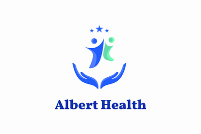 Albert Health Logo Design branding classic corporate identity design graphic design illustration logo modern professional