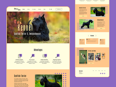 Dog Kennel UX/UI-concept design ui uiux ux uxui web webdesign