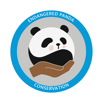 Logo Design-Endangered Panda Conservation branding graphic design logo