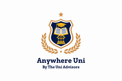 Anywhere Uni By The Uni Advisors Logo Design branding classic corporate identity design graphic design illustration logo modern professional vector