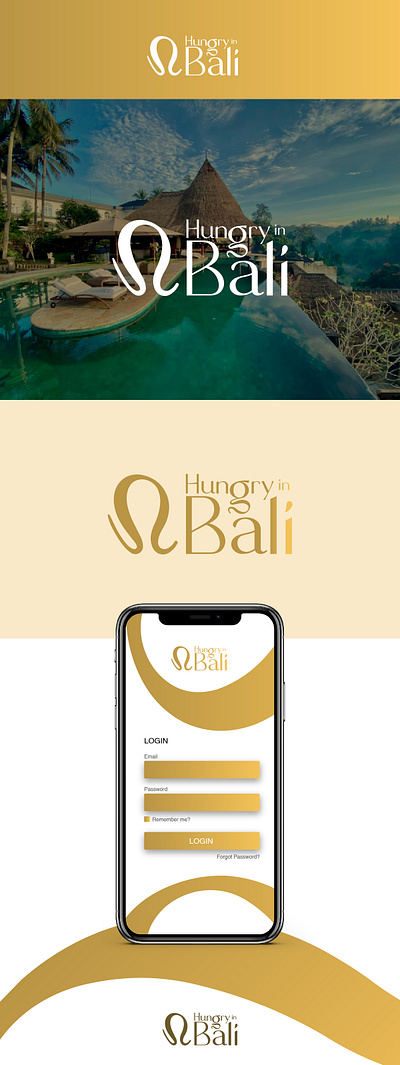 TRAVEL AND TOUR LOGO DESIGN FOR HUNGRY IN BALI branding graphic design logo ui