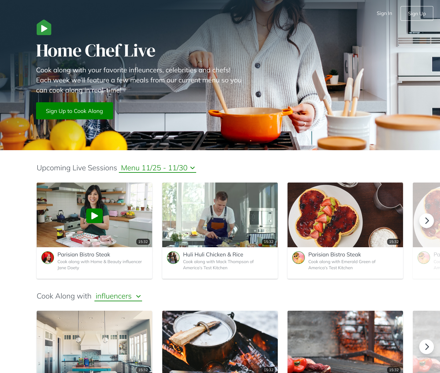 Real on sale home chef