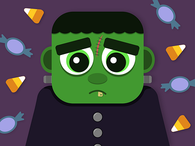 Cute Frankenstein Illustration adobe illustration adobe illustrator art art direction branding candy character design cute art cute frankenstein design frankenstein freelance freelance designer freelance illustrator graphic design halloween illustration illustrator logo logo designer