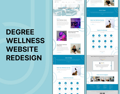 WEBSITE REDESIGN FOR DEGREE WELLNESS (BEAUTY & AESTHETIC) branding graphic design ui