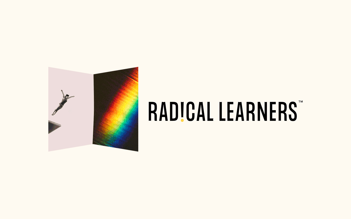 Logo system for Radical Learners branding edtech illustration naming