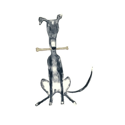 I love bones black bones design dog greyhound illustration pets