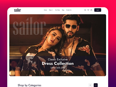 Sailor Website Redesign abstract branding clothing clothingui corporate fashion fashiondesign fashionwebsite graphic design logo minimalist motion graphics redesign sailor sailorredesign ui uidesign uiux website websiteui