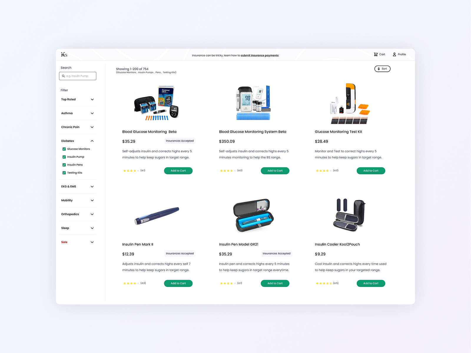Review-Driven eCommerce Web App - List View by Brad Sarro for DockYard ...