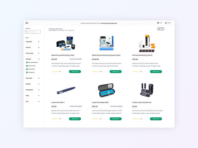 Review-Driven eCommerce Web App - List View dockyard ecommerce elixir filters list view liveview native marketplace online shopping product design review shop shopping cart ui ux web app
