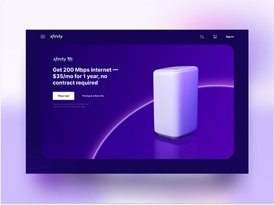 Xfinity plans (parallax) 3d after effects animation app branding clean comcast design desktop figma illustration interactive landing page mobile provider ui user visual design webdesign xfinity