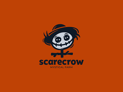 Scarecrow character evil farm funny halloween horror illustration logo logotype scarecrow