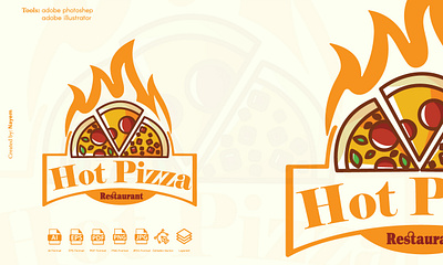 Pizza logo graphic design logo logo designer logo maker restaurant logo