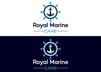 creative logo design company name : ROYAL MARINE CARE adobiillustrator branddesign branding graphic design logo logodesign logos