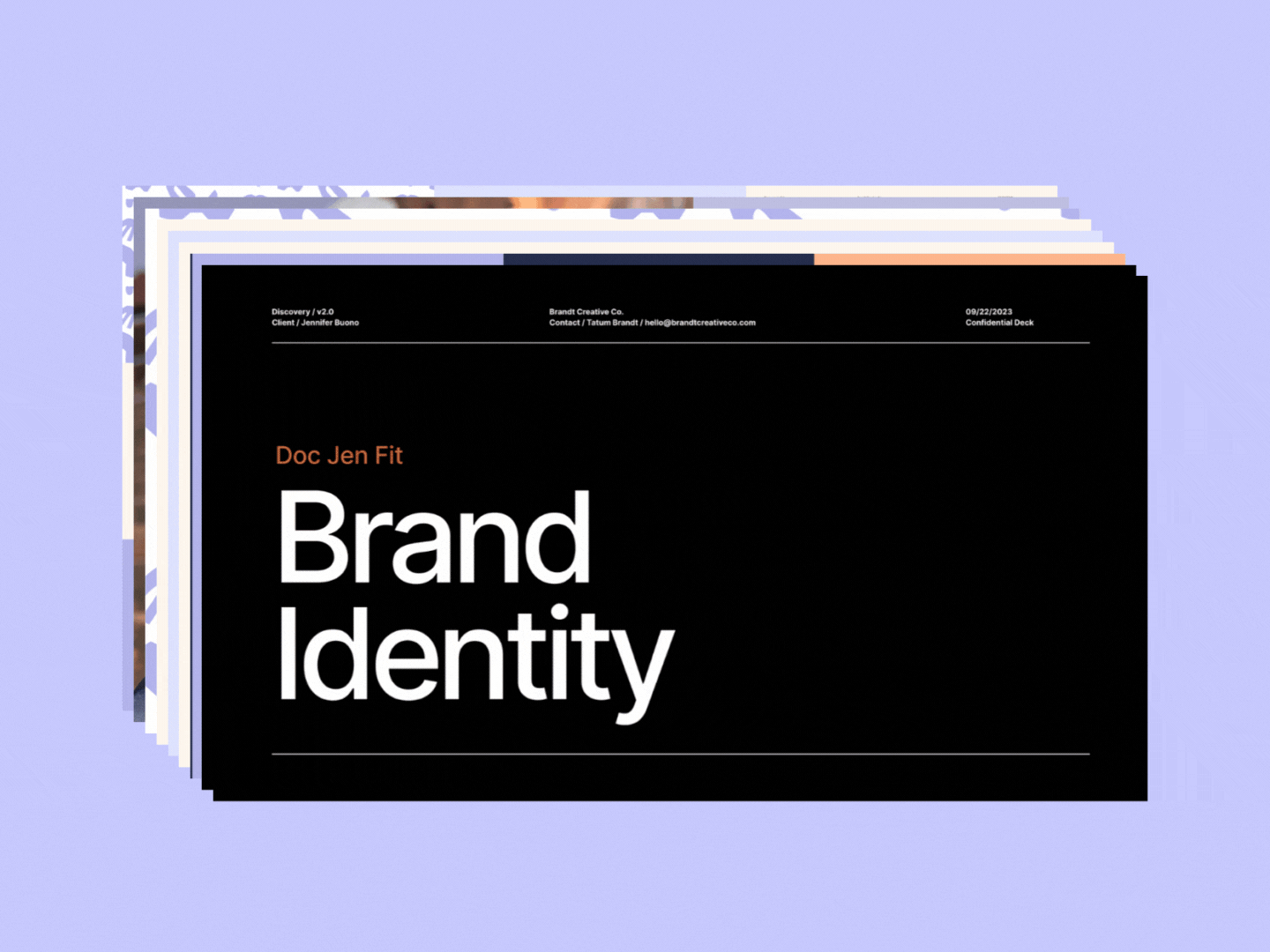 DJF Brand Identity brand branding design doctor fitness geometric graphic design icon identity illustration logo mark orange pattern purple visual wellness