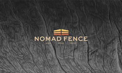 Nomad Fence/ logo brand brand design brand identity branding contractor design fencing contractor graphic design illustrator logo logo design logo mark logotype natural natural wood nomad fence photography photoshop wood woodgrain