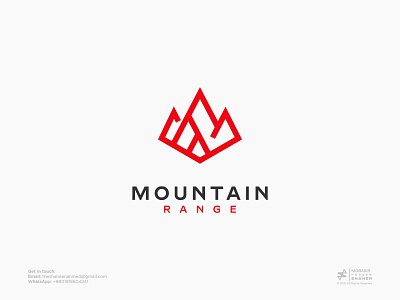 MOUNTAIN Logo aspiration company draw earth eco emblem graphic logo logotype minimalist mountain logo photo signs silhouette