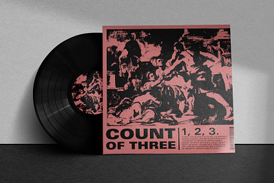 1-2-3 album cover album design brutalism design graphic design grunge design layout design