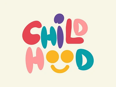 Logo : ChildHood branding child centric branding children branding design graphic design graphic designer illustration imaginative branding innocent design joyful illustration kids brand identity kidsfocuseddesign logo minimal logo playful design typography