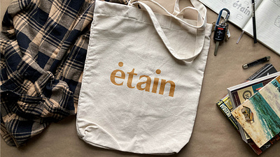 Etain/ tote bag - logotype bag brand brand design brand identity branding canvas bag design graphic design illustrator logo logo design logo mark logotype photoshop tote bag