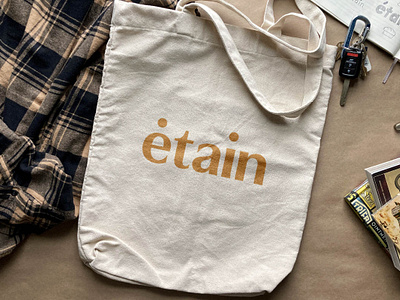 Etain/ tote bag - logotype bag brand brand design brand identity branding canvas bag design graphic design illustrator logo logo design logo mark logotype photoshop tote bag