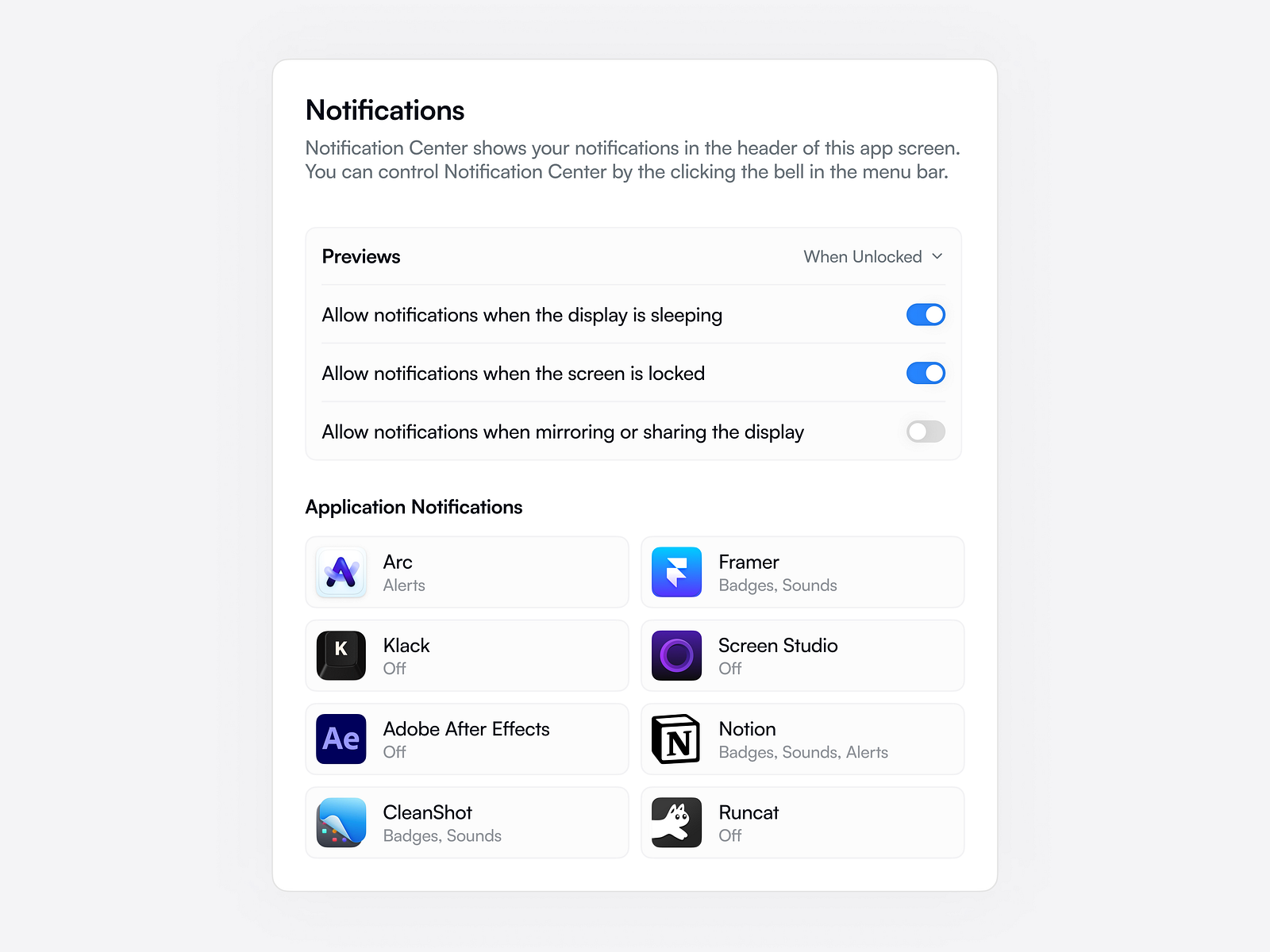 Notification Settings by Helin Kıl on Dribbble