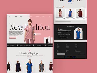 Women Fashion Design app design ui ux design web design website design