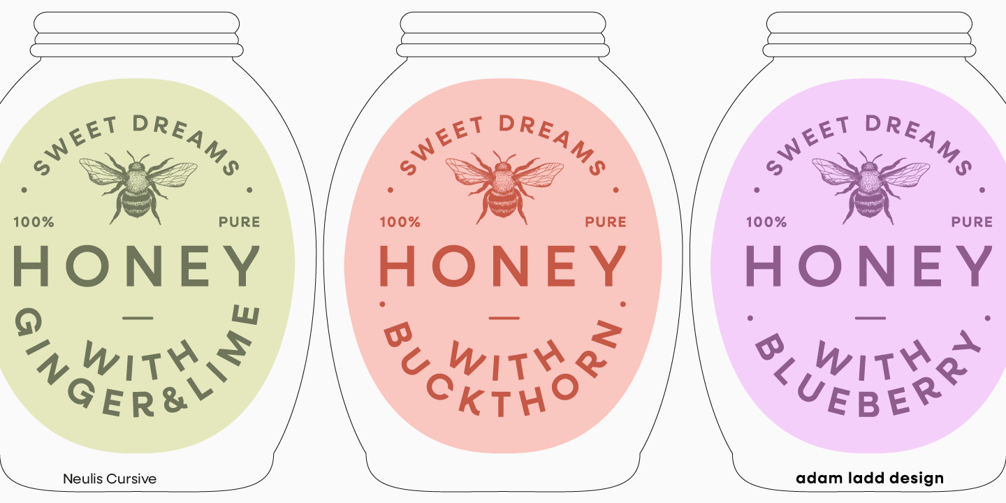 Neulis Neue, Neulis Cursive, & Neulis Sans branding editorial design font graphic design packaging design product design type typeface typography variable fonts