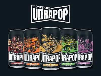 Boneyard Ultrapop design graphic design illustration typography vector
