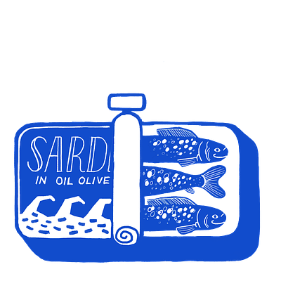 Sardine tin illustration sardine sardinetin tin
