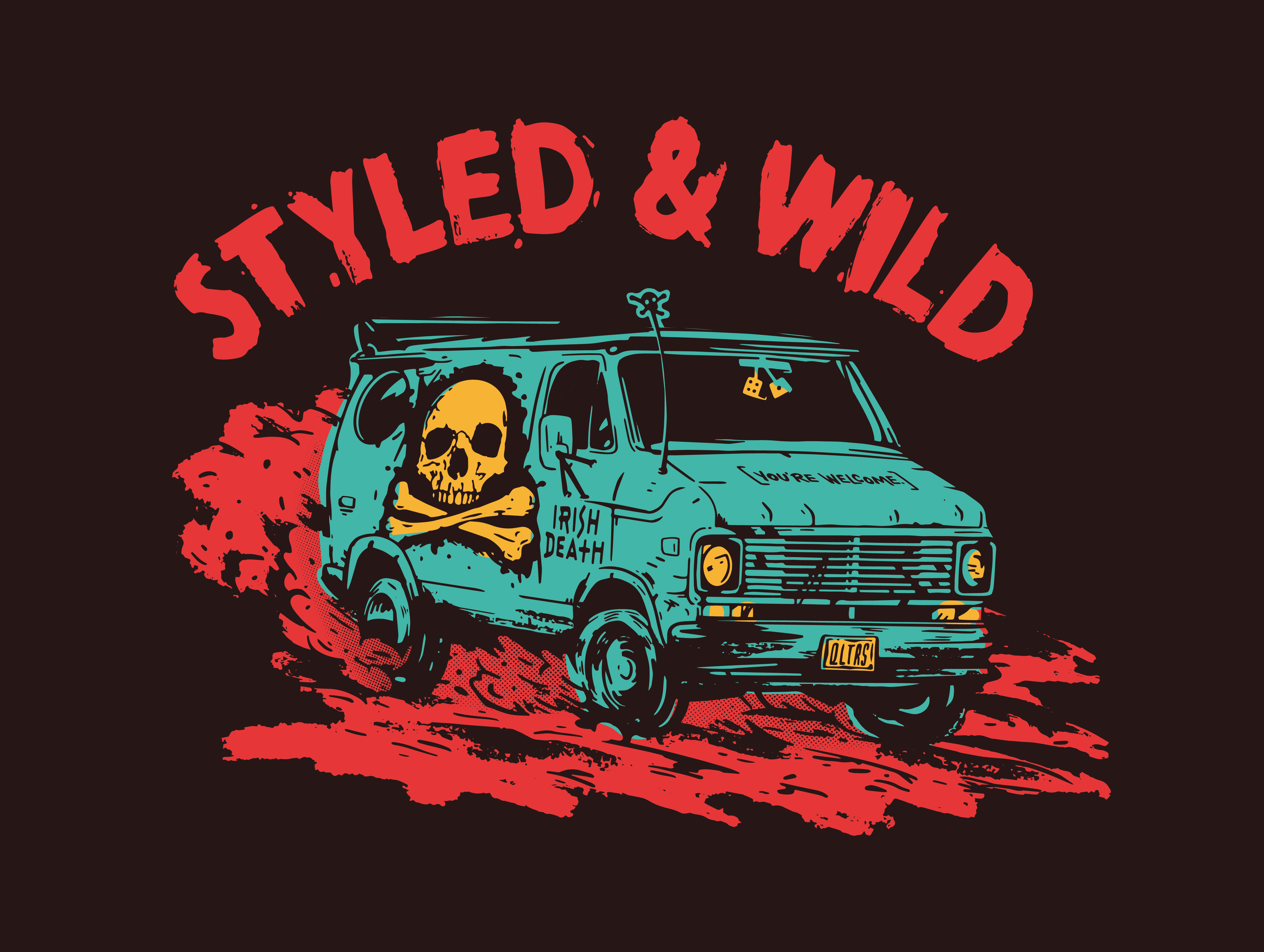 Styled & Wild - Graphic design graphic design illustration typography vector