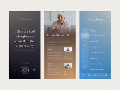 The Prayer Concept app apple bible christian concept design figma idea iphone mobile prayer project prototype ui ux