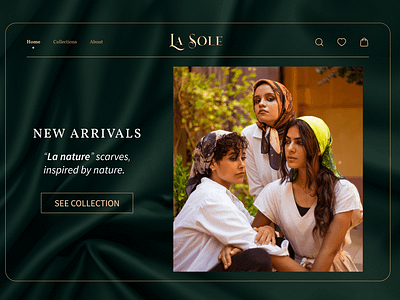 La Sole E-commerce Website branding casestudy clothes design e commerce fashion landing page luxury productdesign ui uxdesign webiste design website