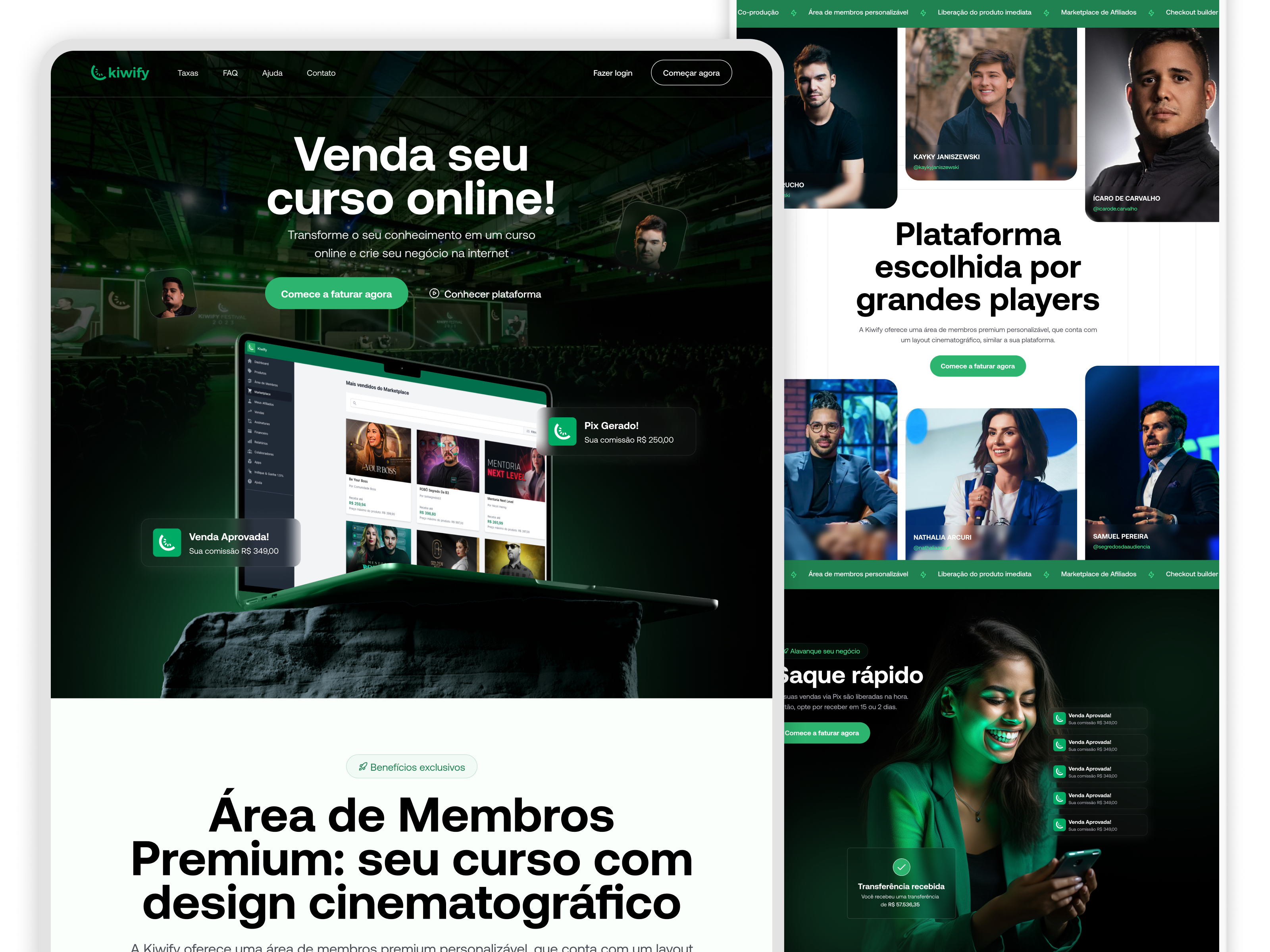 Example of Website & Landing Page Design Service