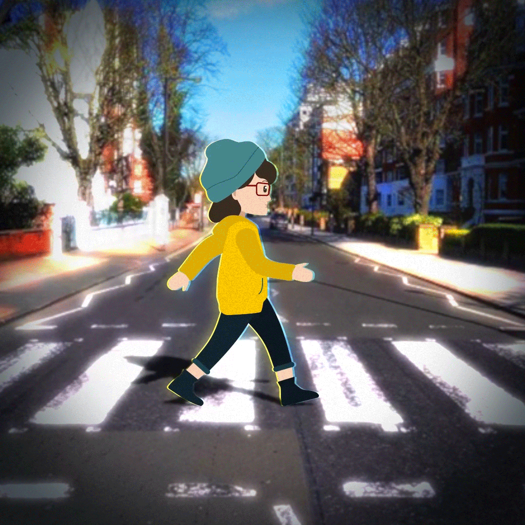 Walk cycle at Abbey Road 2d abbey road animation character animation character rigging duik moho rig rigging the beatles walk cycle yellow submarine