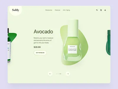 Skincare E-commerce exploration antiageing ecommerce female header product sell skincare woman