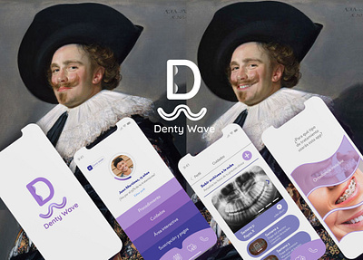 Denty Wave 3d adobe adobe xd animation branding figma graphic design illustrator logo ortodontia ui ux vector