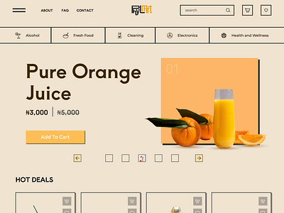 Online Supermarket - Phylmart branding design supermarket ui ux xboring tech