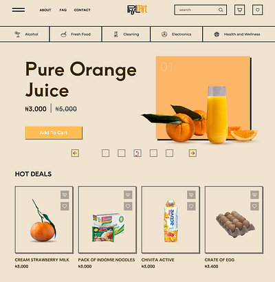 Online Supermarket - Phylmart branding design supermarket ui ux xboring tech