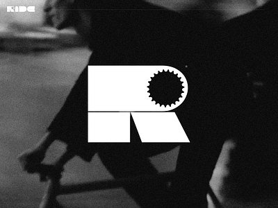 R bicycle bike glyph letter r ride type