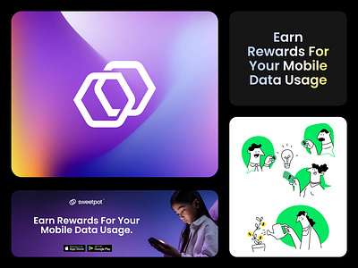 Sweetpot | Branding & Strategy for the data app app brand branding data icon iphone logo
